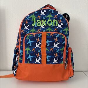 Viv & Lou Colorful Backpack Airplanes Embroidered Jaxon NWT Great Birthday Gift